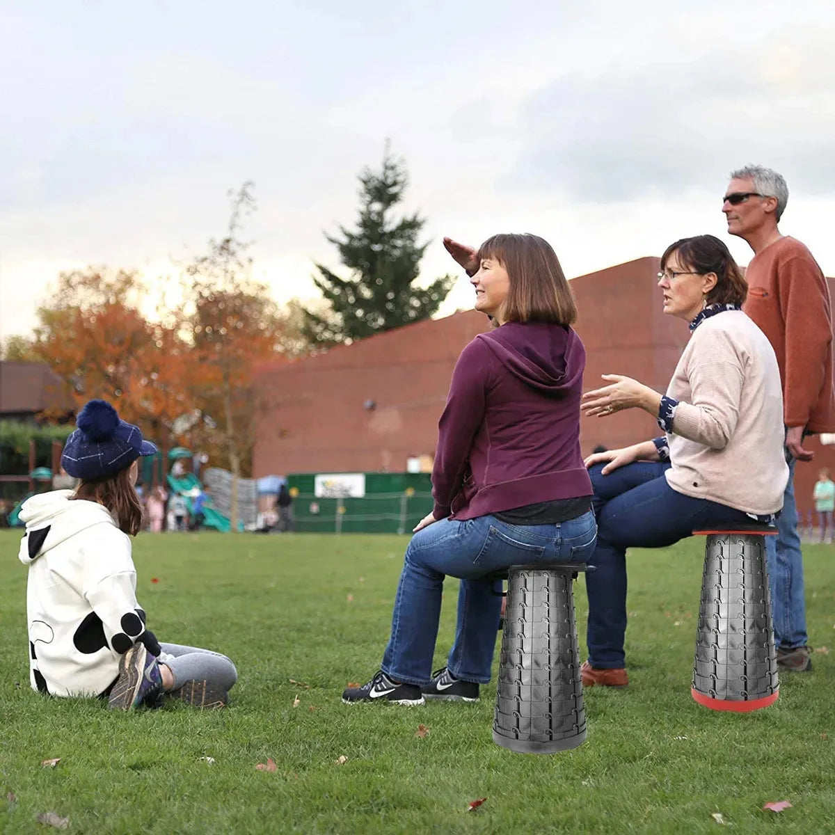 Portable Folding Telescopic Stool