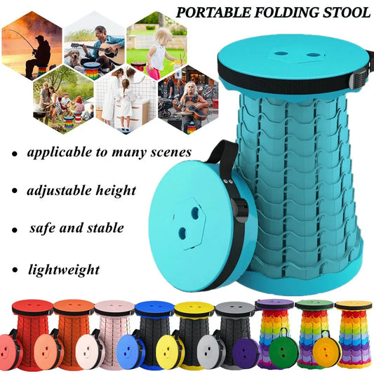 Portable Folding Telescopic Stool