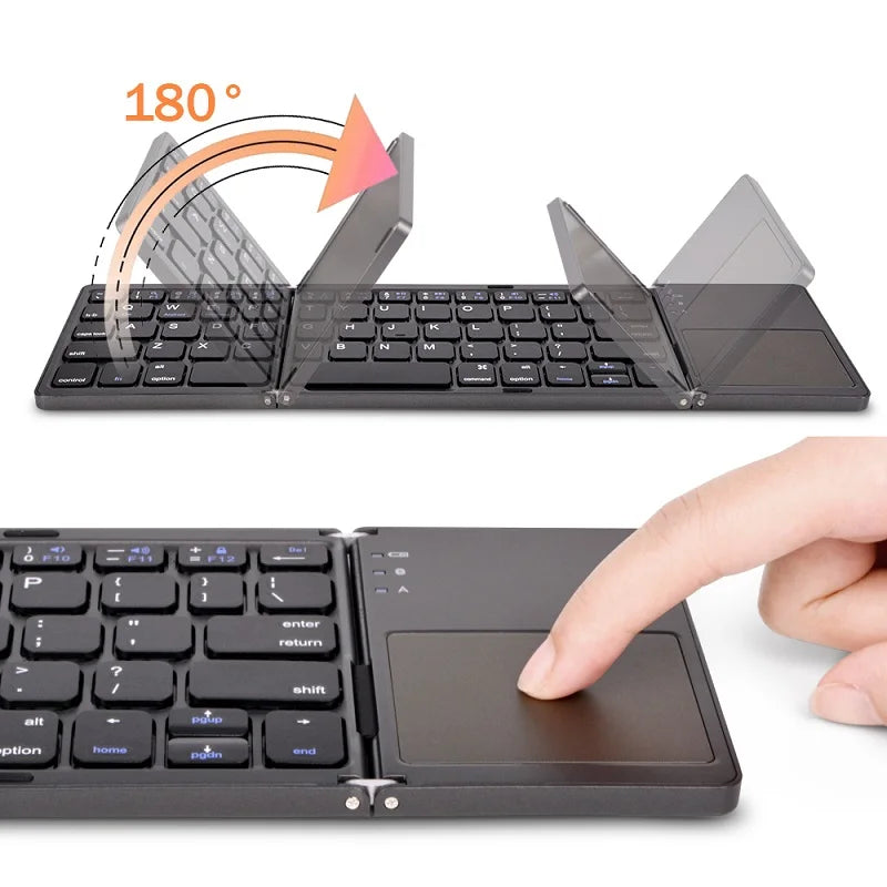 Wireless Folding Keyboard With Touchpad