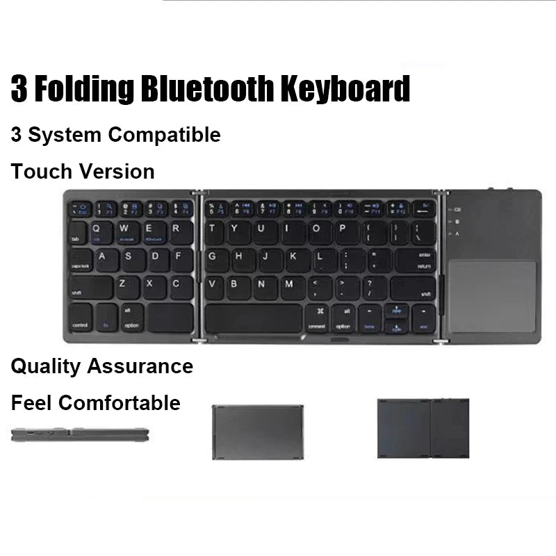 Wireless Folding Keyboard With Touchpad